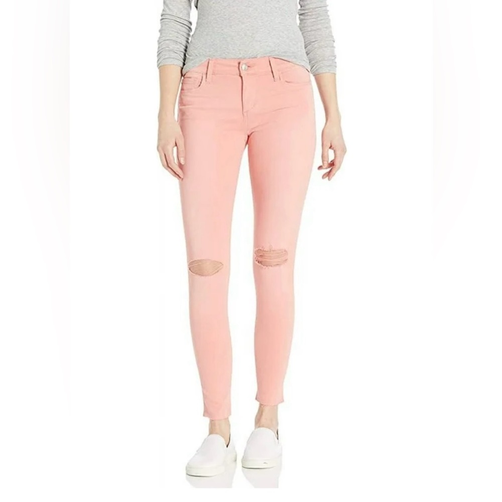 JOE’S Jeans Pale Pink Distressed Flawless Icon Midrise Skinny Jeans Size 26”